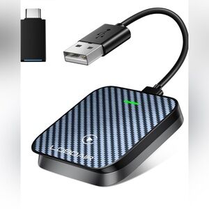 Carplay Automatic Adapter Converts Wired to Wireless Fits Cars 2015+ IOS 10+